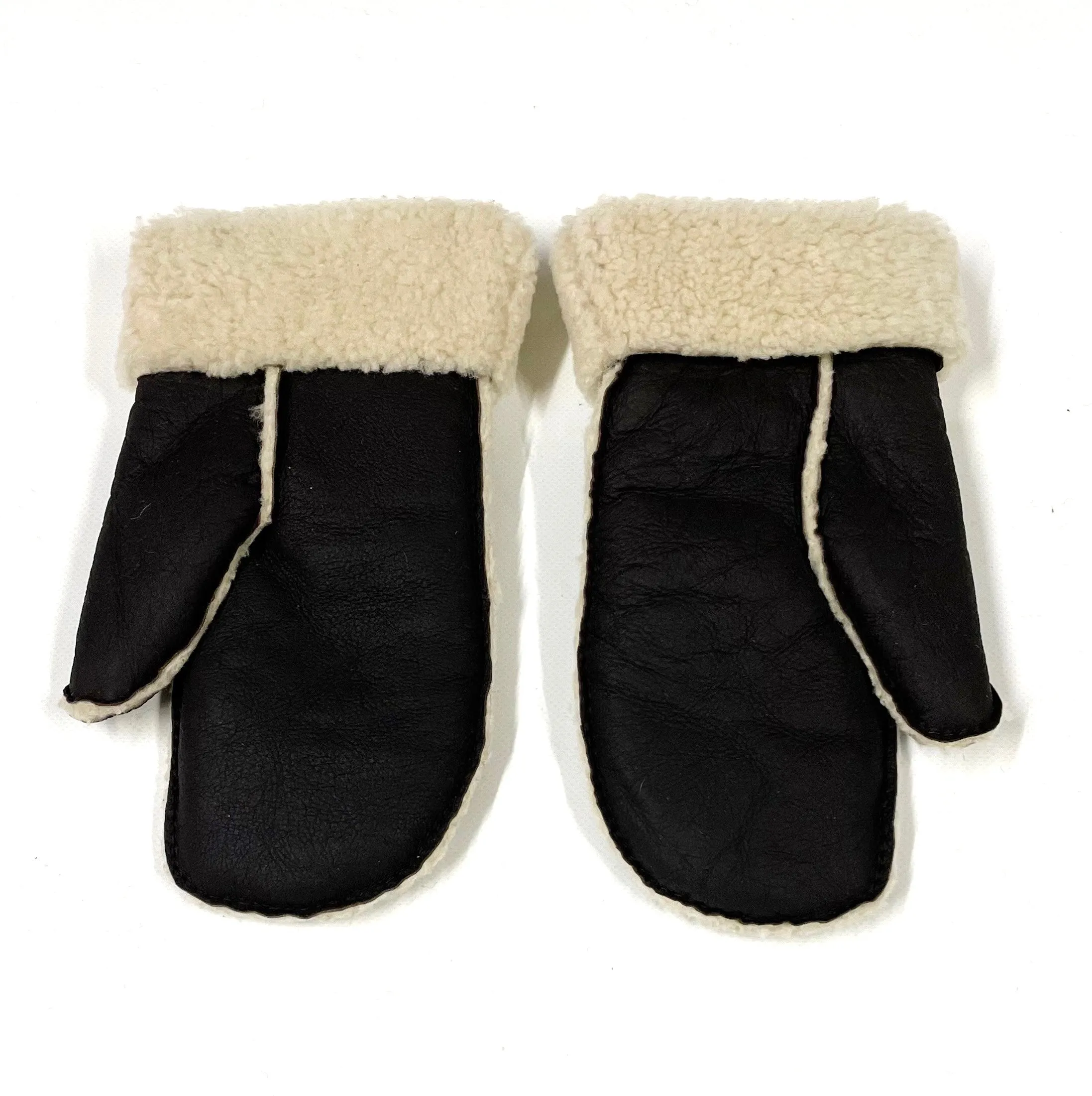 100% Genuine Sheepskin Mittens Mens Ladies Gloves Various Colours Made In The UK