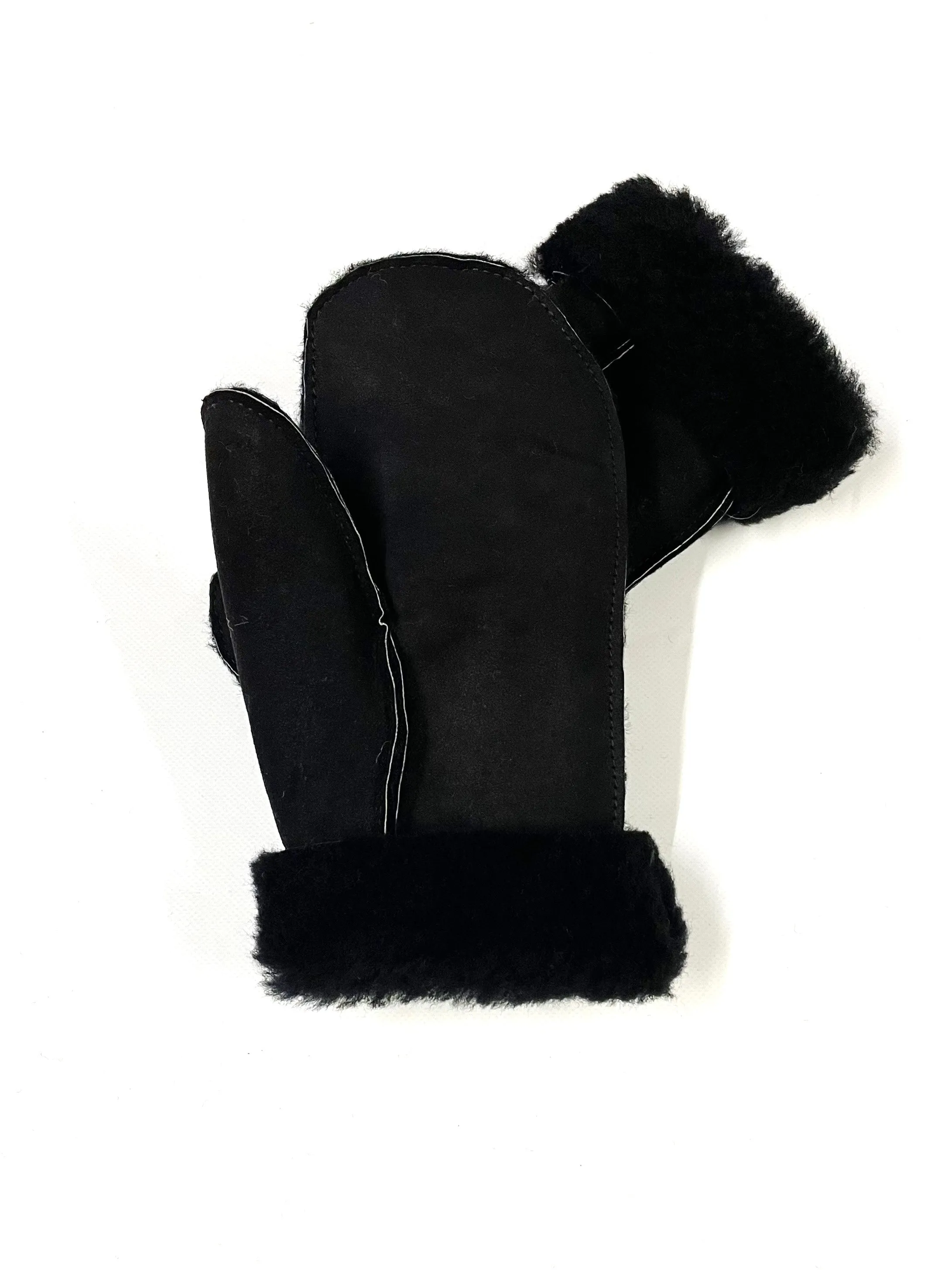 100% Genuine Sheepskin Mittens Mens Ladies Gloves Various Colours Made In The UK