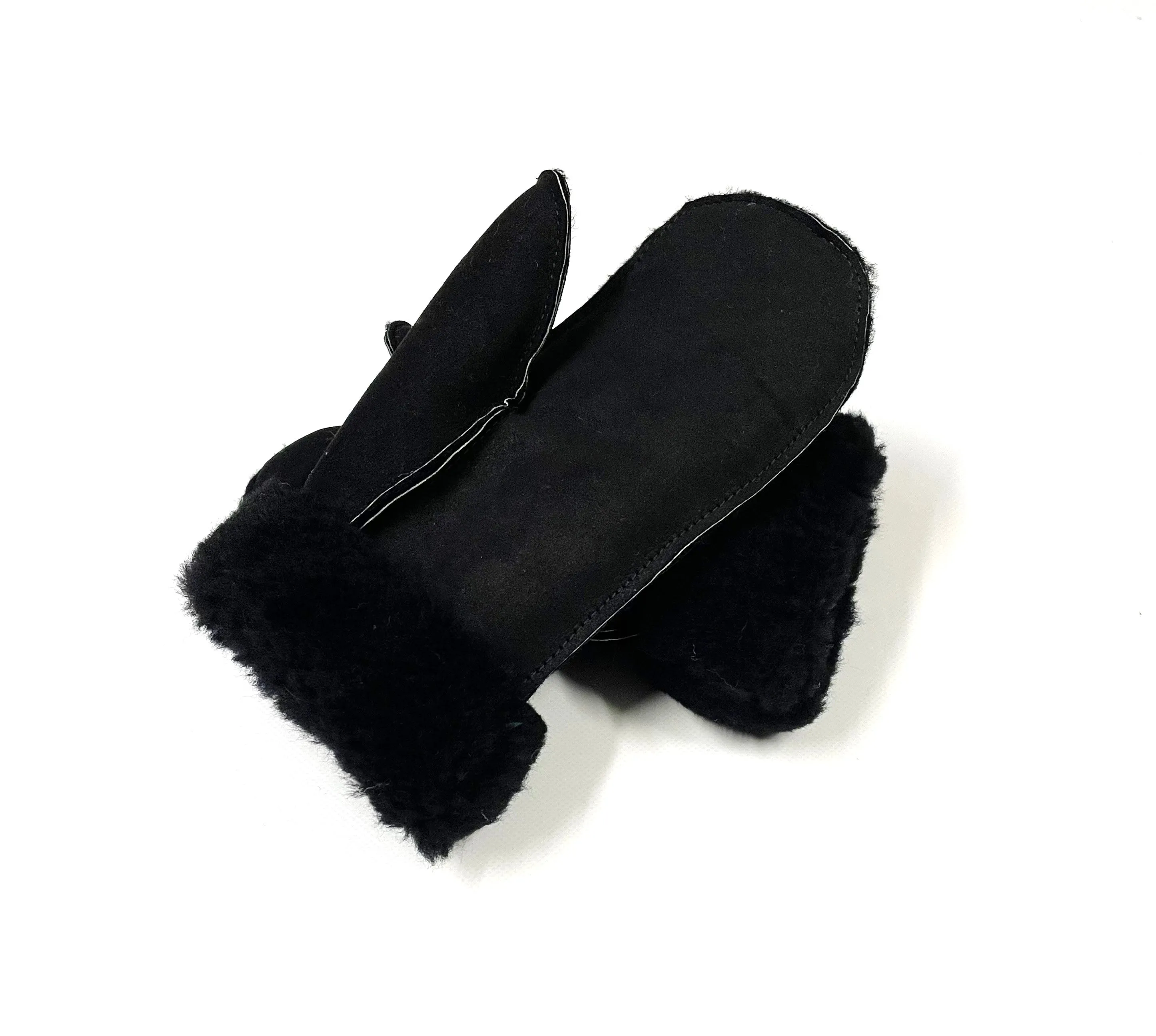 100% Genuine Sheepskin Mittens Mens Ladies Gloves Various Colours Made In The UK