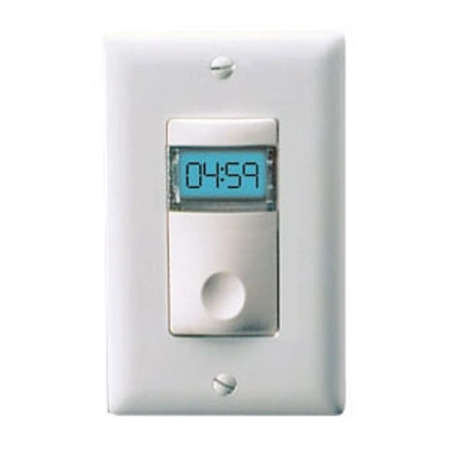 1200 Watts 12-Hour 120/277 VAC In-Wall Digital Timer Switch White