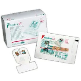 3M Tegaderm Paediatric Peripheral IV Dressing - 5cm x 5.7cm x 100