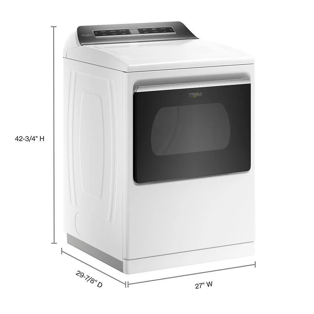 7.4 cu. ft. Smart Top Load Electric Dryer