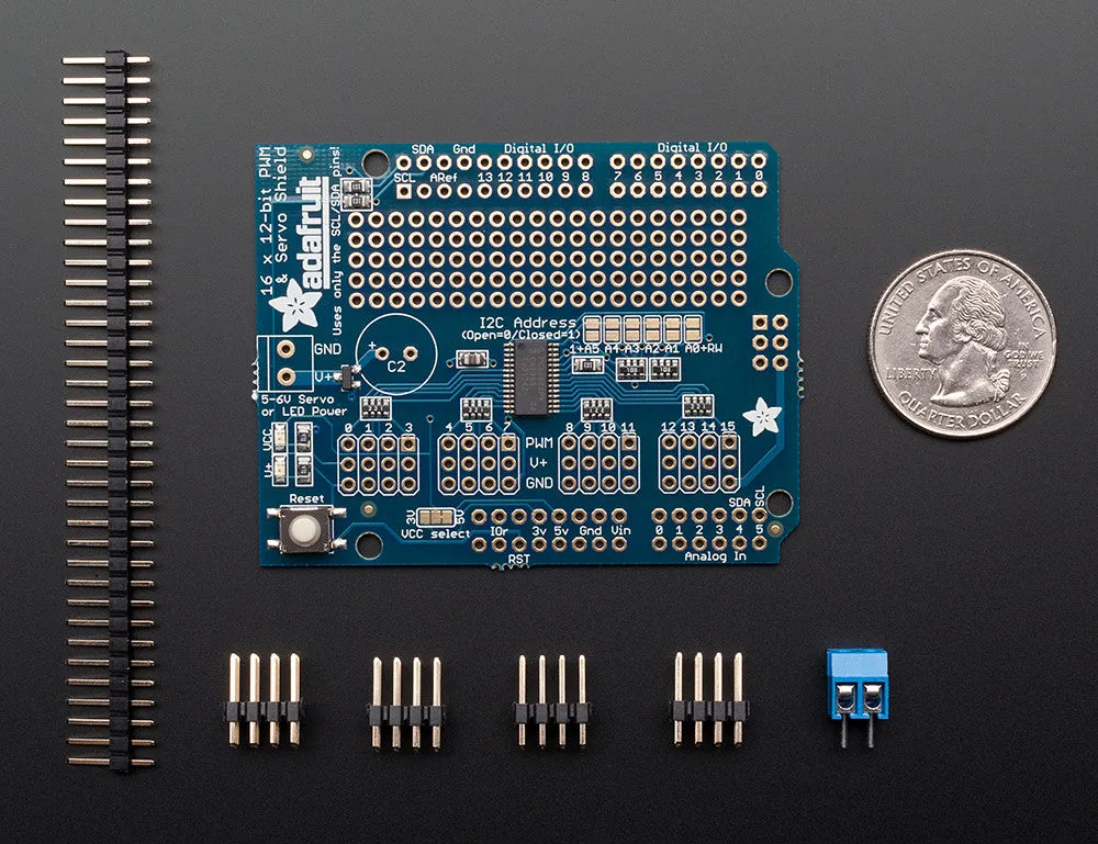 Adafruit 16-Channel 12-bit PWM/Servo Shield - I2C interface