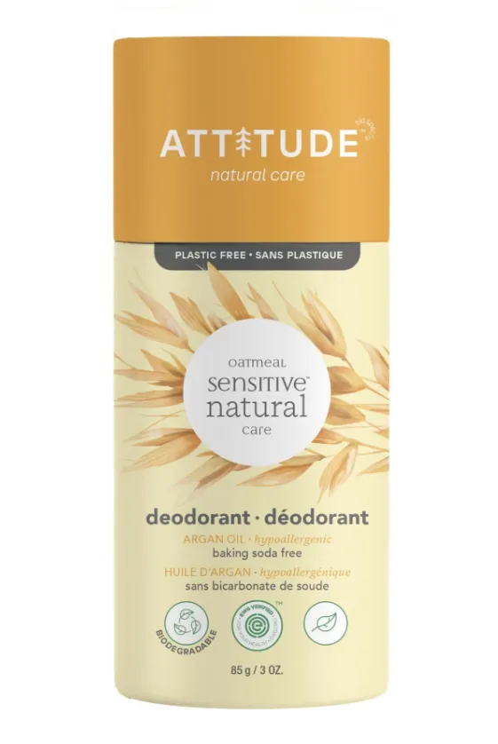 Attitude Natural Deodorant Sensitive Argan Oil - 3 Oz