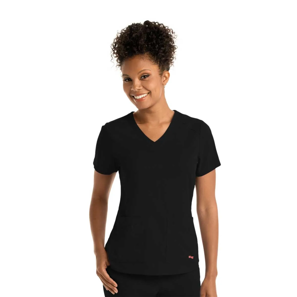 Barco Grey's Anatomy Women's Black Stretch Emma Top