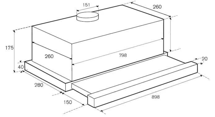 Bertazzoni K90TELXA 90cm Telescopic Hood