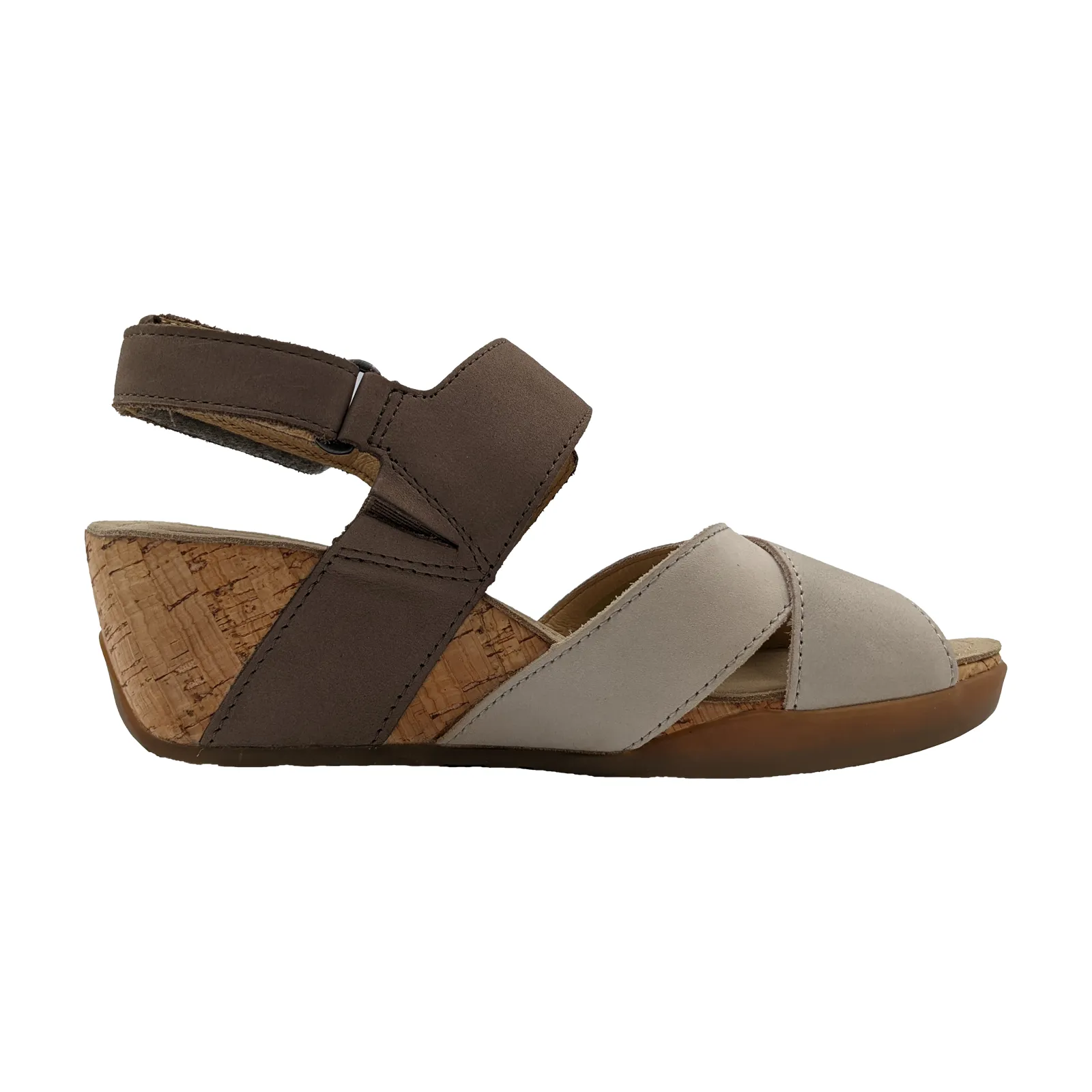 Bussola Nadiya Wedge Sandal (Women) - Vapor/Taupe