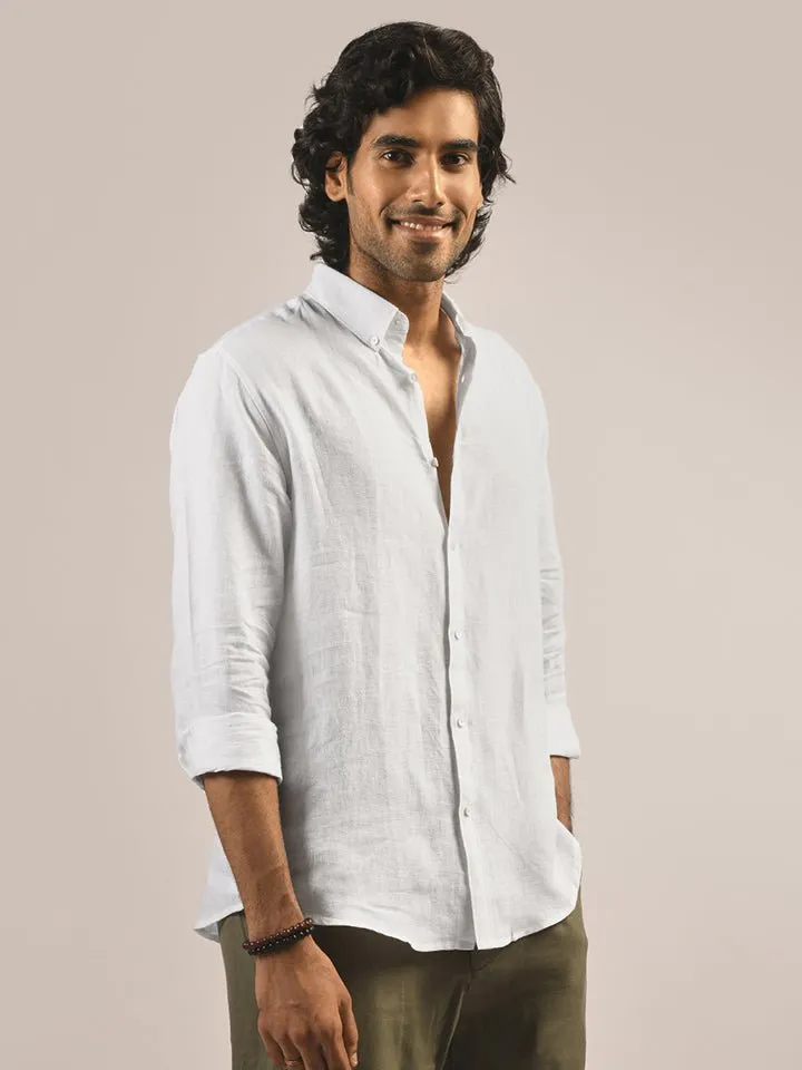 Button-down 100% Linen Shirt - Hampstead