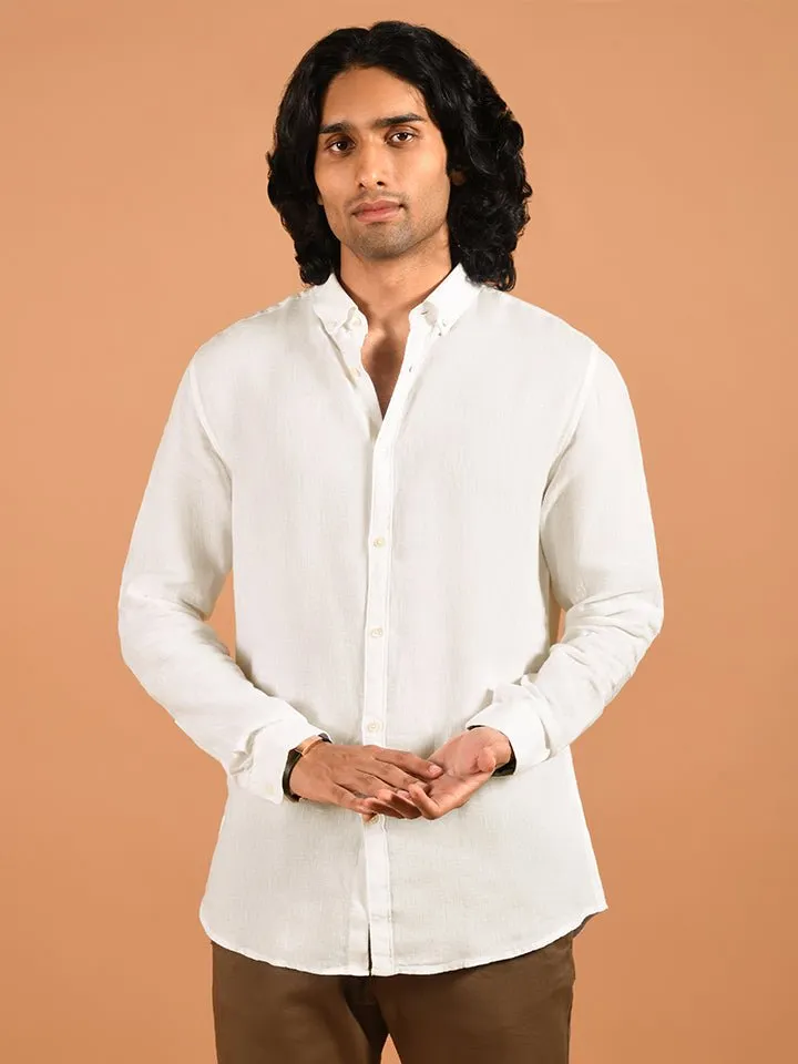 Button-down 100% Linen Shirt - Hampstead