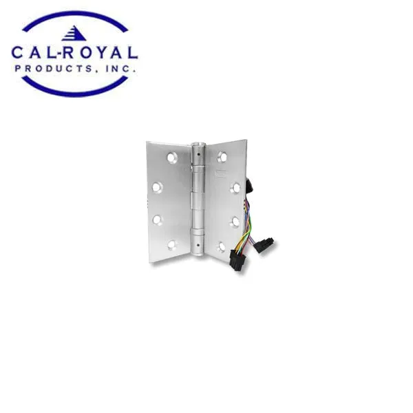 Cal-Royal - ELE4QCBB31 4 1/2" x 4 1/2" - Electrfied Ball Bearing - Satin Chrome - Removable Pin