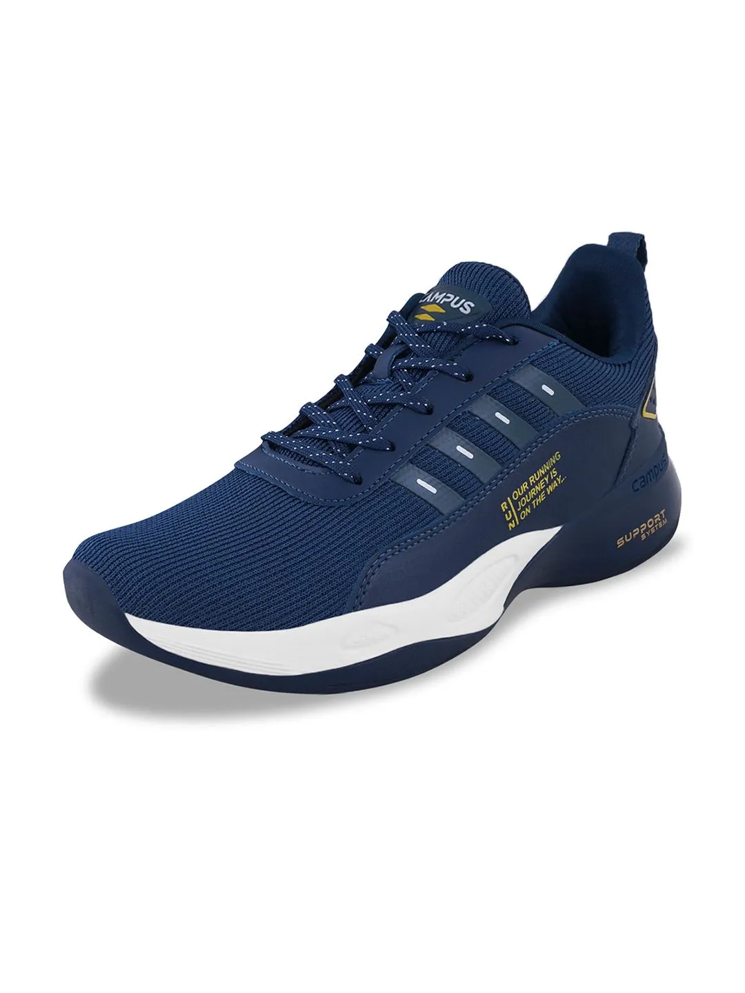 Campus Men Blue Mesh Road Running Shoes