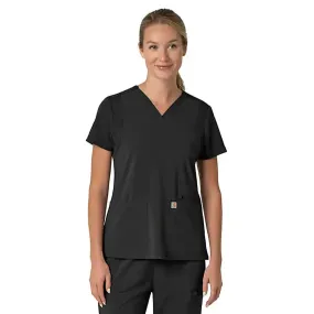 Carhartt Women's Force Flex Panel V-Neck Scrub Top