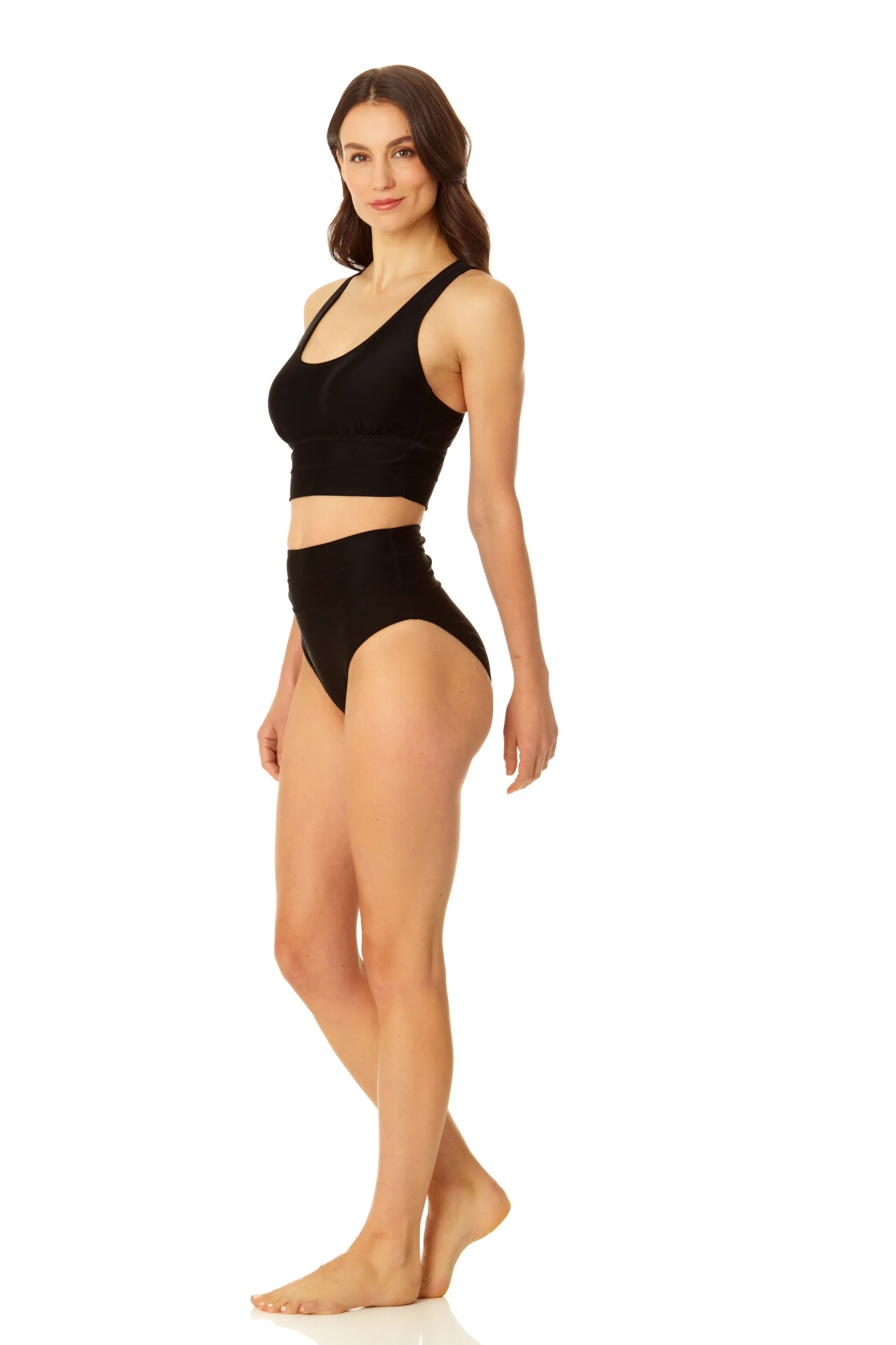 Coppersuit - Women's Banded Halter Longline Bra Swim Top