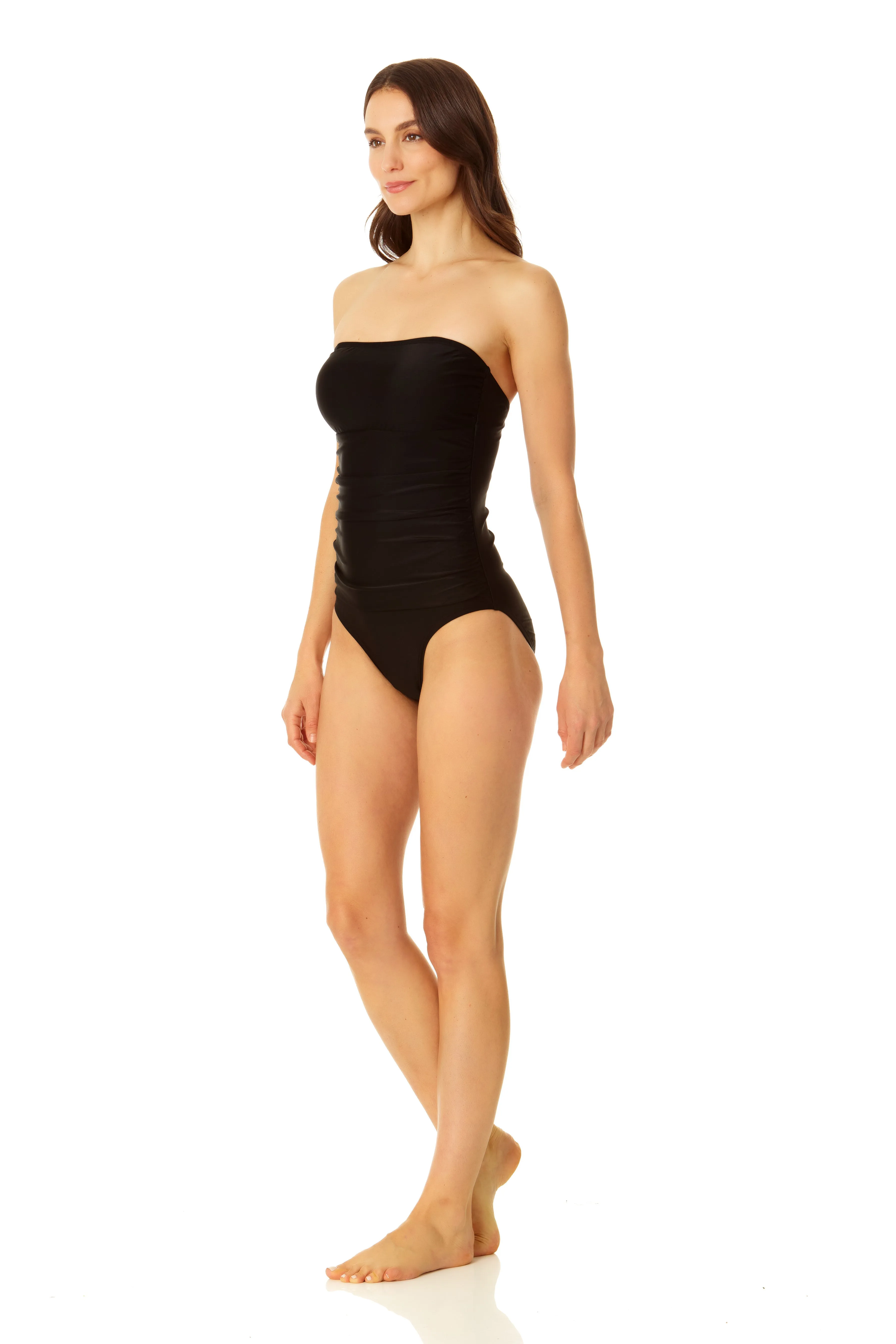 Coppersuit - Women's Tummy Control Bandeau One Piece Swimsuit