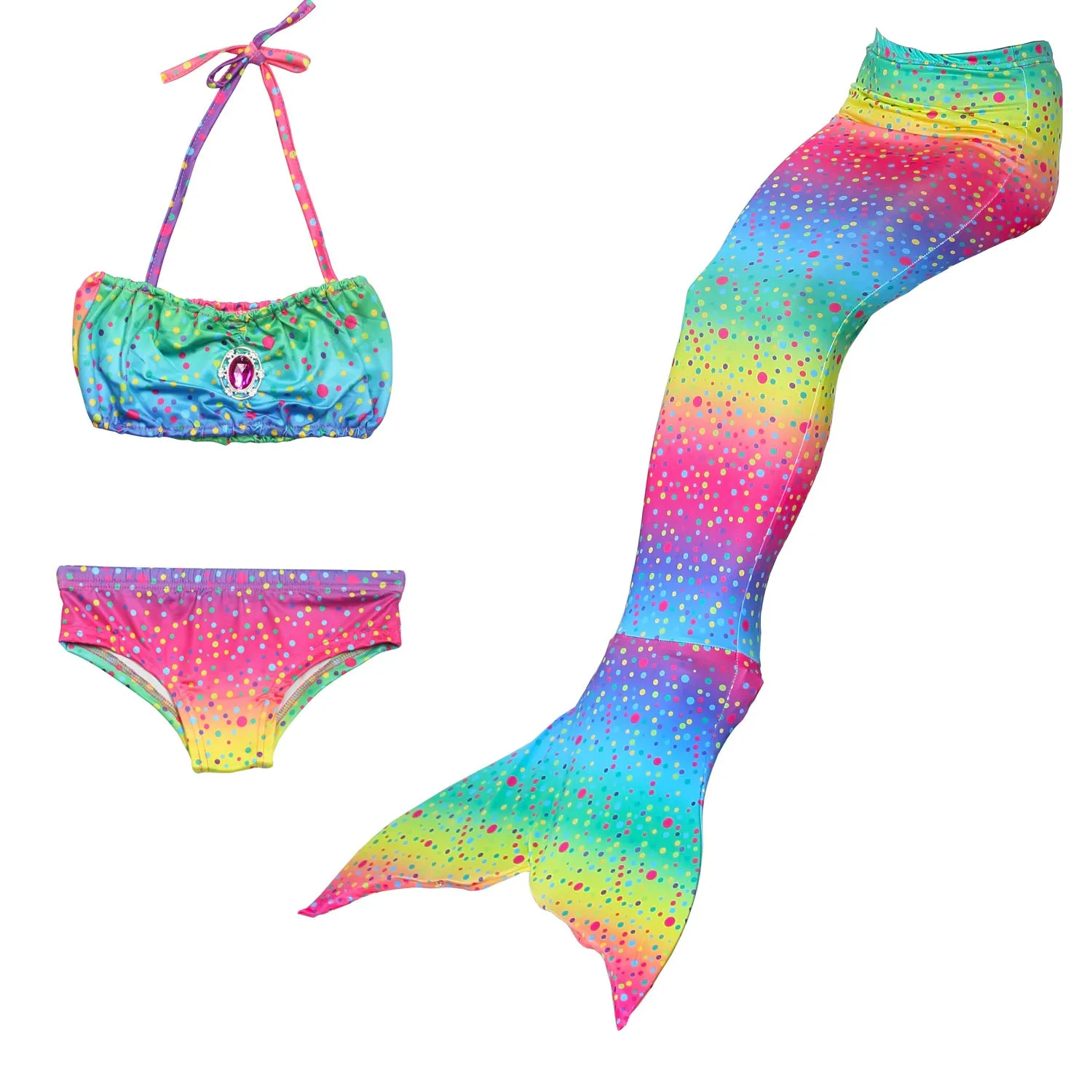 Fancydresswale swimsuit for Girls Bikini Style- Rainbow