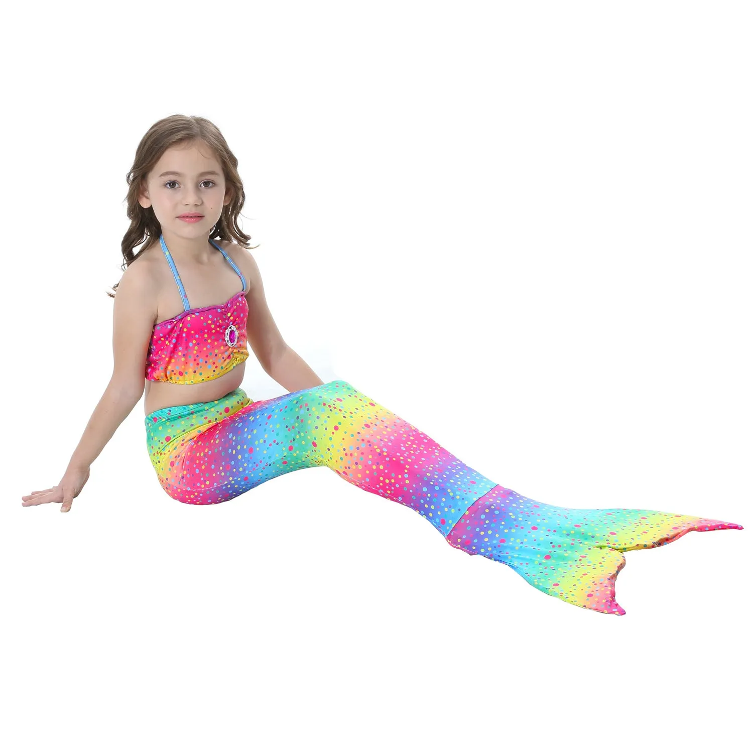 Fancydresswale swimsuit for Girls Bikini Style- Rainbow