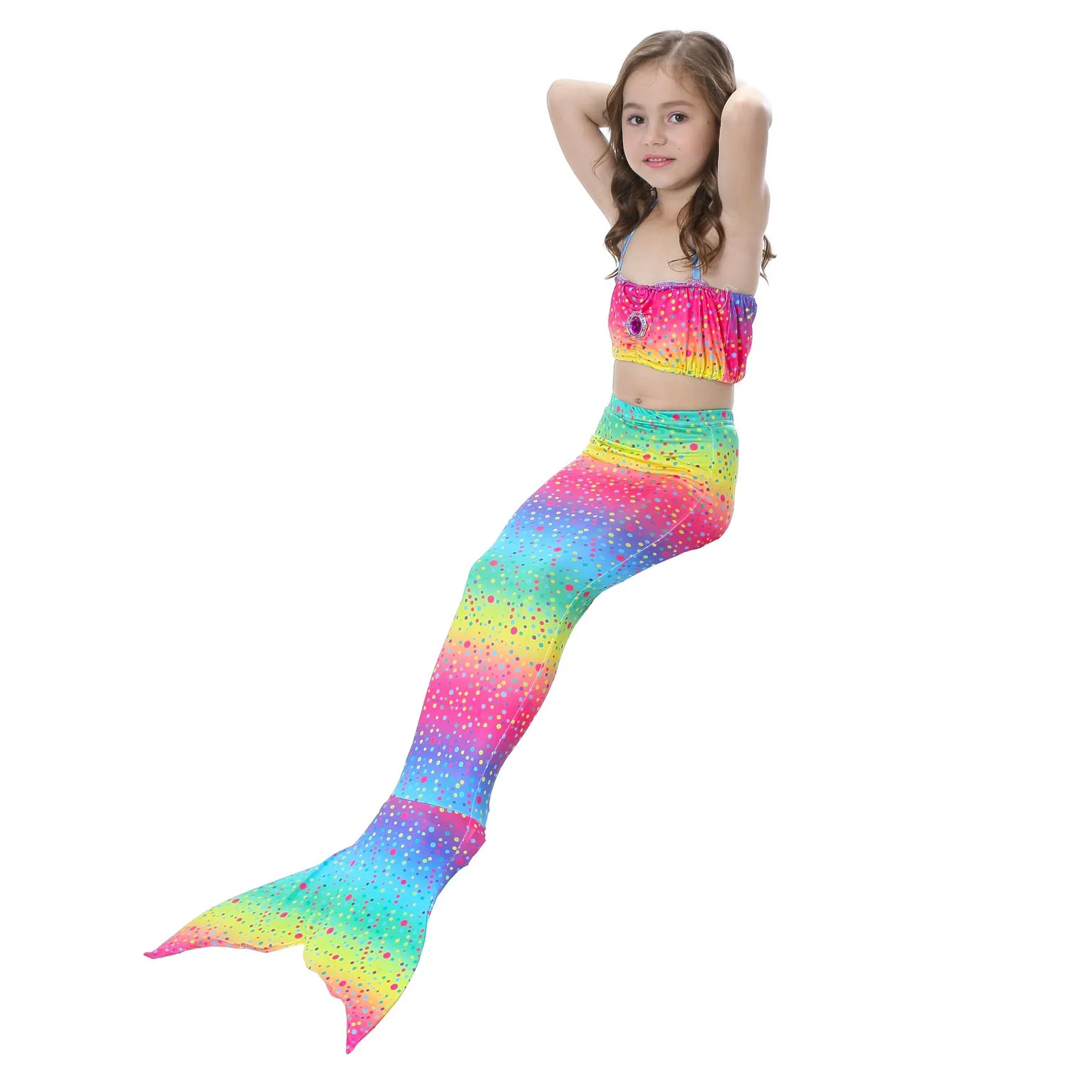 Fancydresswale swimsuit for Girls Bikini Style- Rainbow