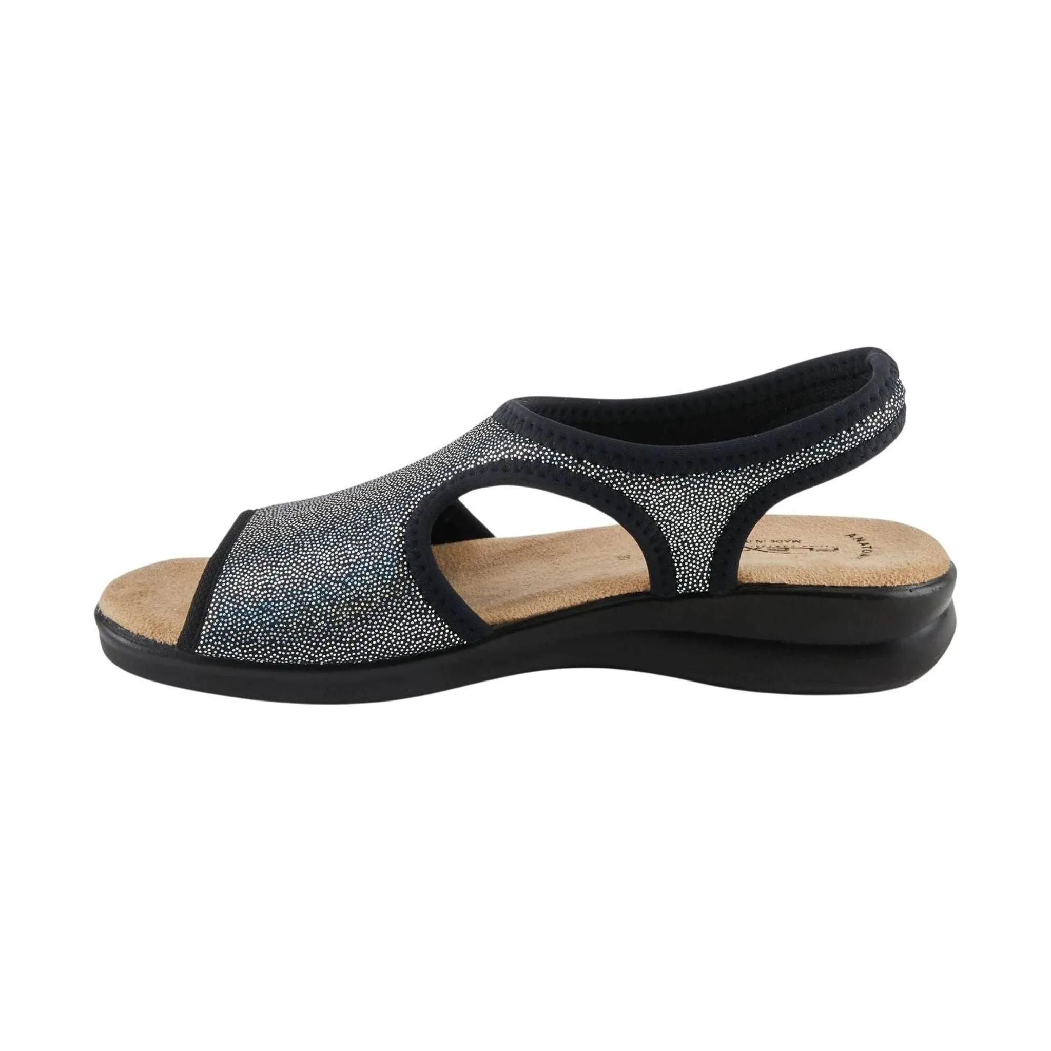 Flexus Women's Nyaman Sandal - Pindott Black