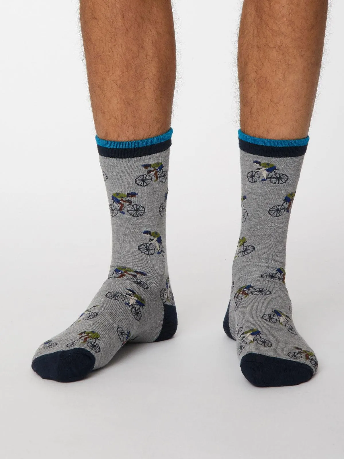 Garra De Bici Socks - Mid Grey Marle