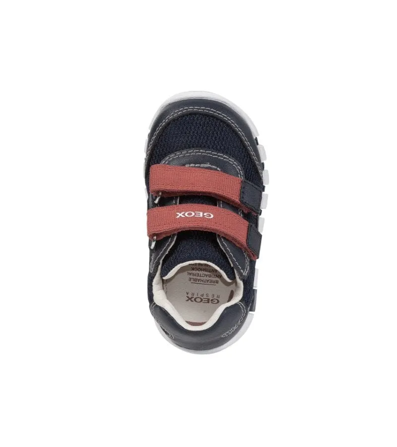 Geox Infant Boys Navy First Steps Leather Lined Iupidoo Shoe B3555C