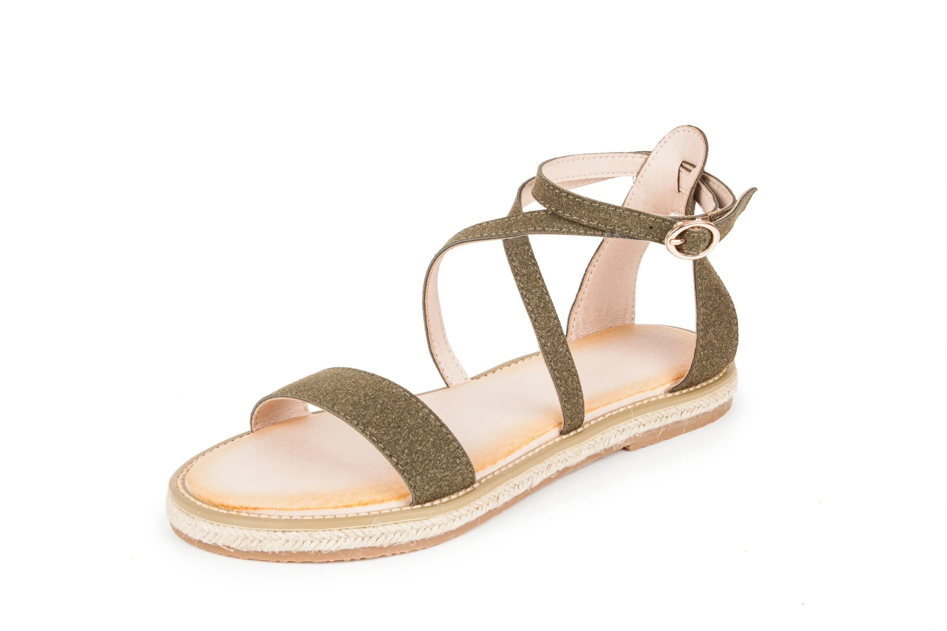 Haute Edition Women's Cross Strap Rome Sandals