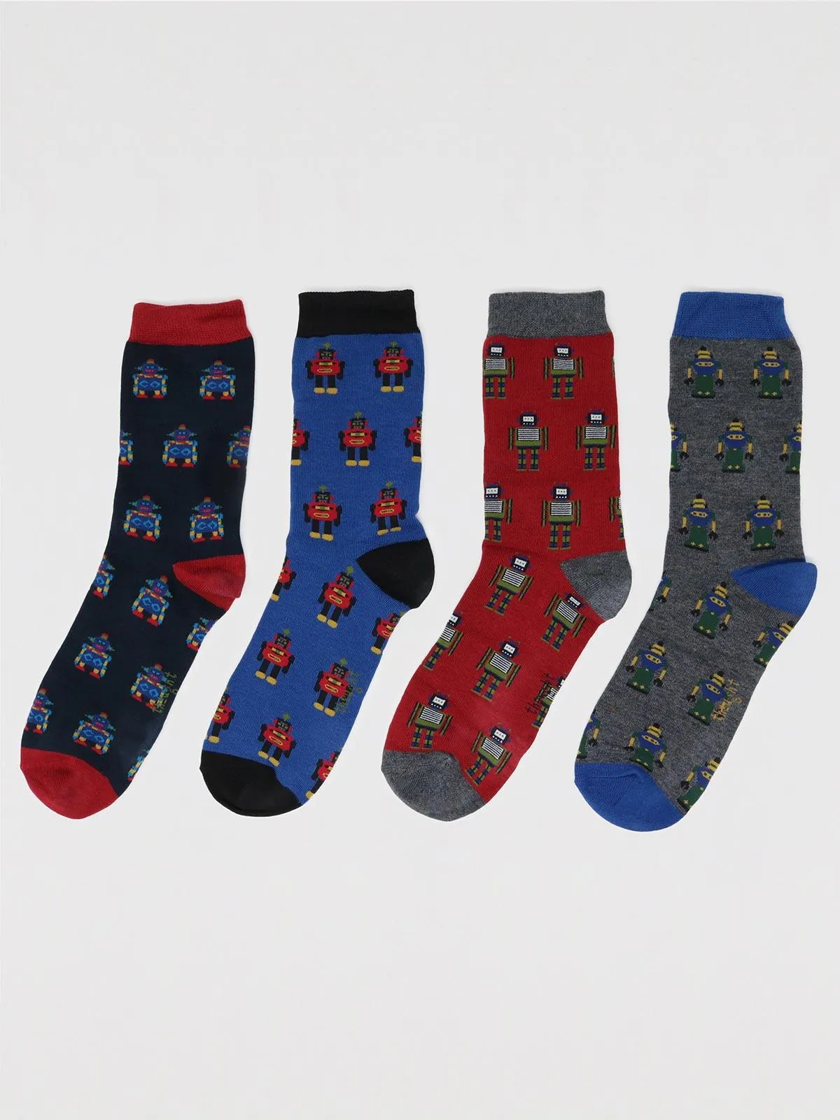 Herman Robot 4 Socks Gift Box - Multi