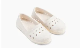 Joybees Kids Espadrille Bone Glitter