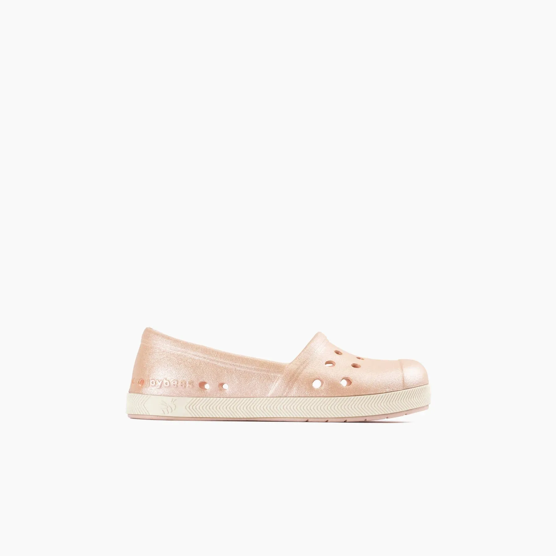 Joybees Kids Espadrille Champagne Shimmer Bone