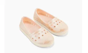 Joybees Kids Espadrille Champagne Shimmer Bone