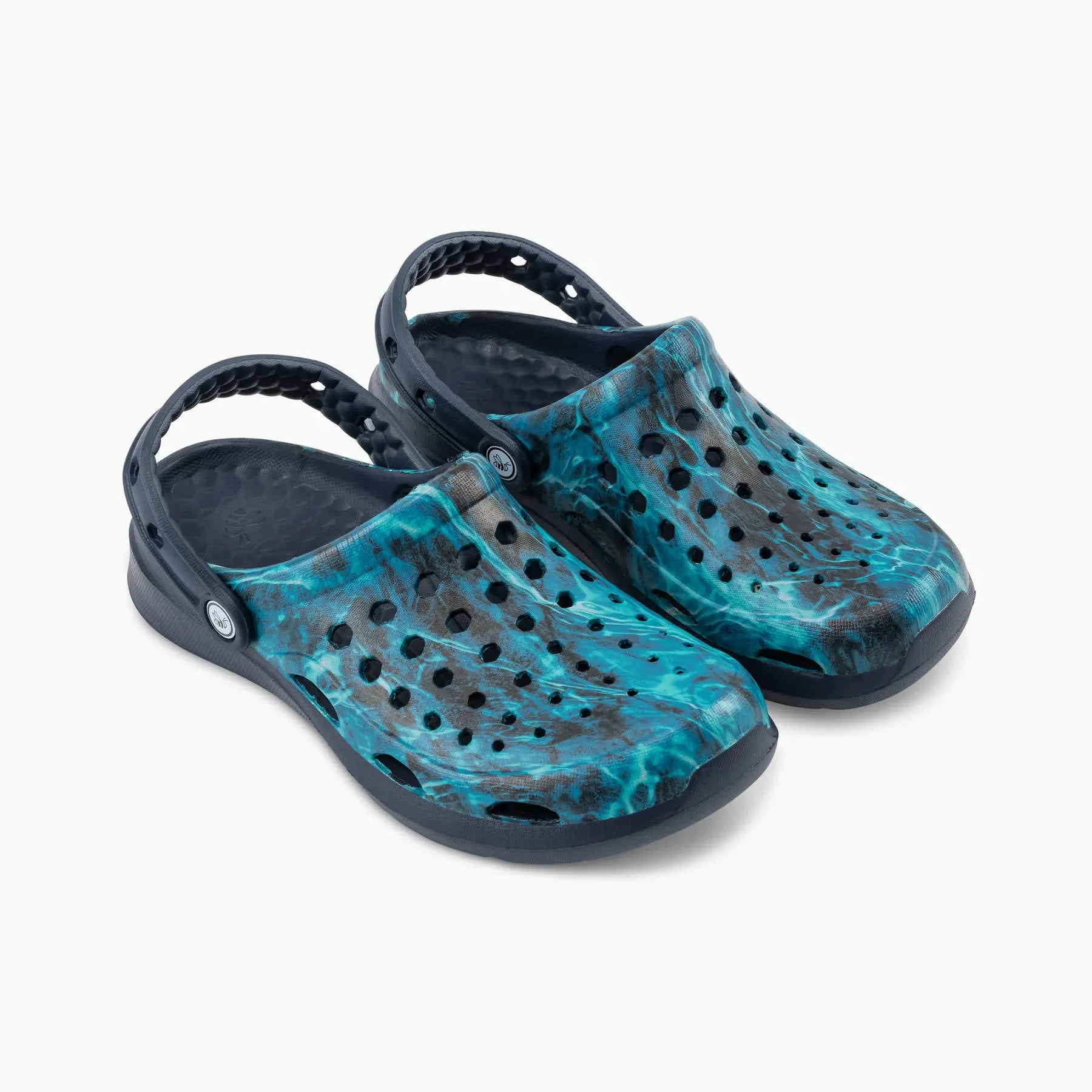 Joybees Mens Active Clog Graphic Mossy Oak Elements Aqua