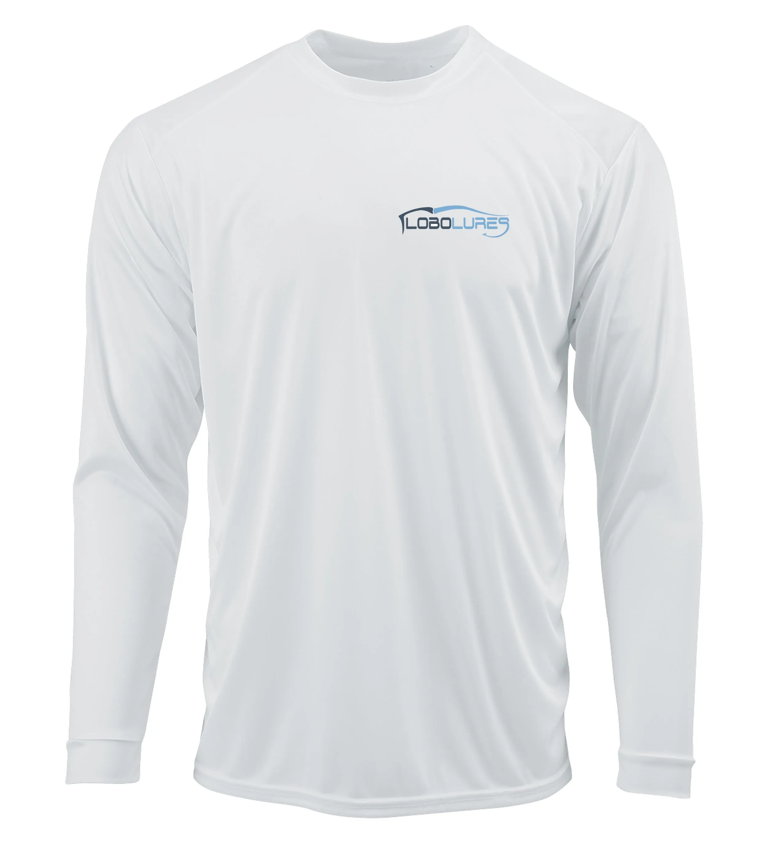 Lobo Lures Redfish Tail Performance UPF 50 Dri-Fit Long Sleeve T-Shirt