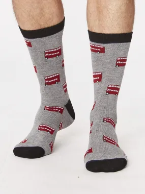 London Bus Bamboo Socks