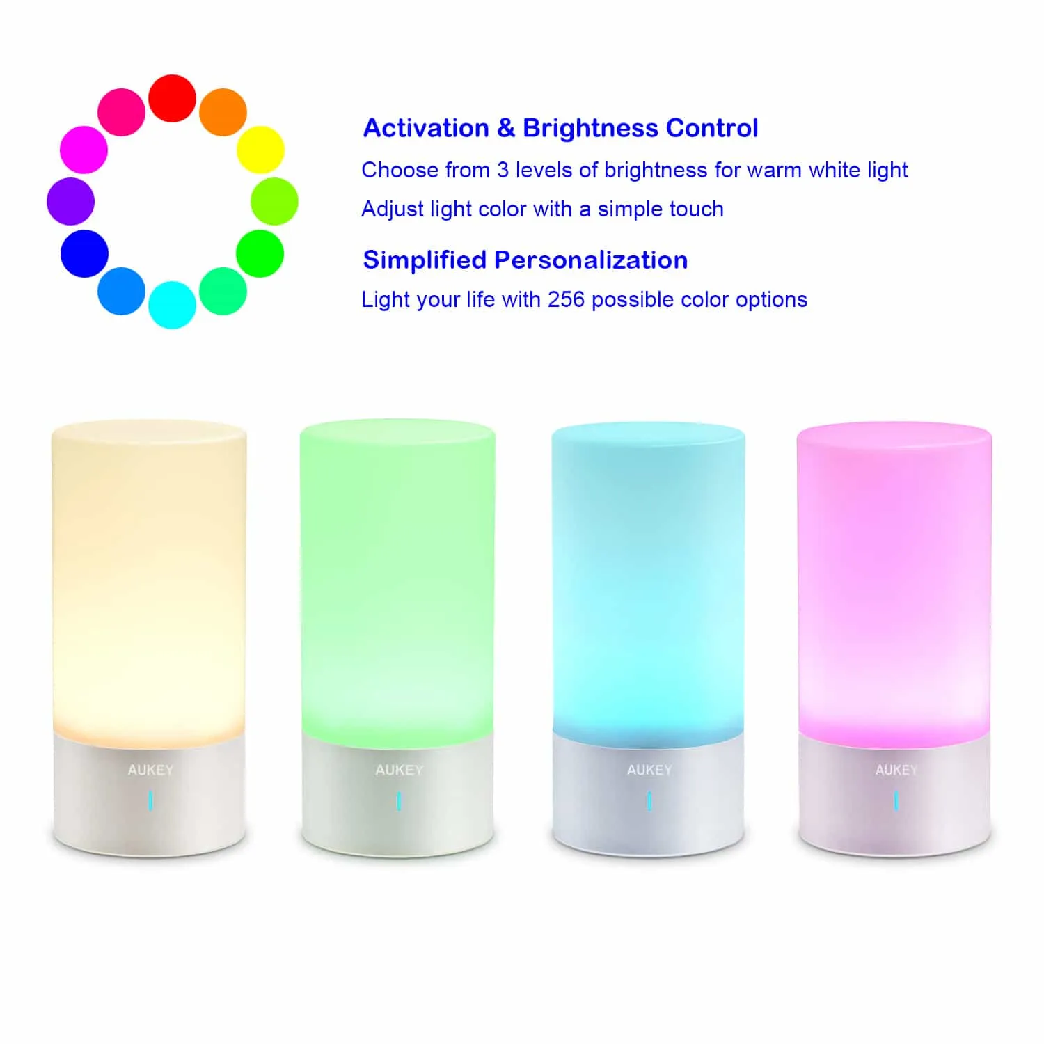 LT-T6 Touch Sensor 256 RGB Table Lamp