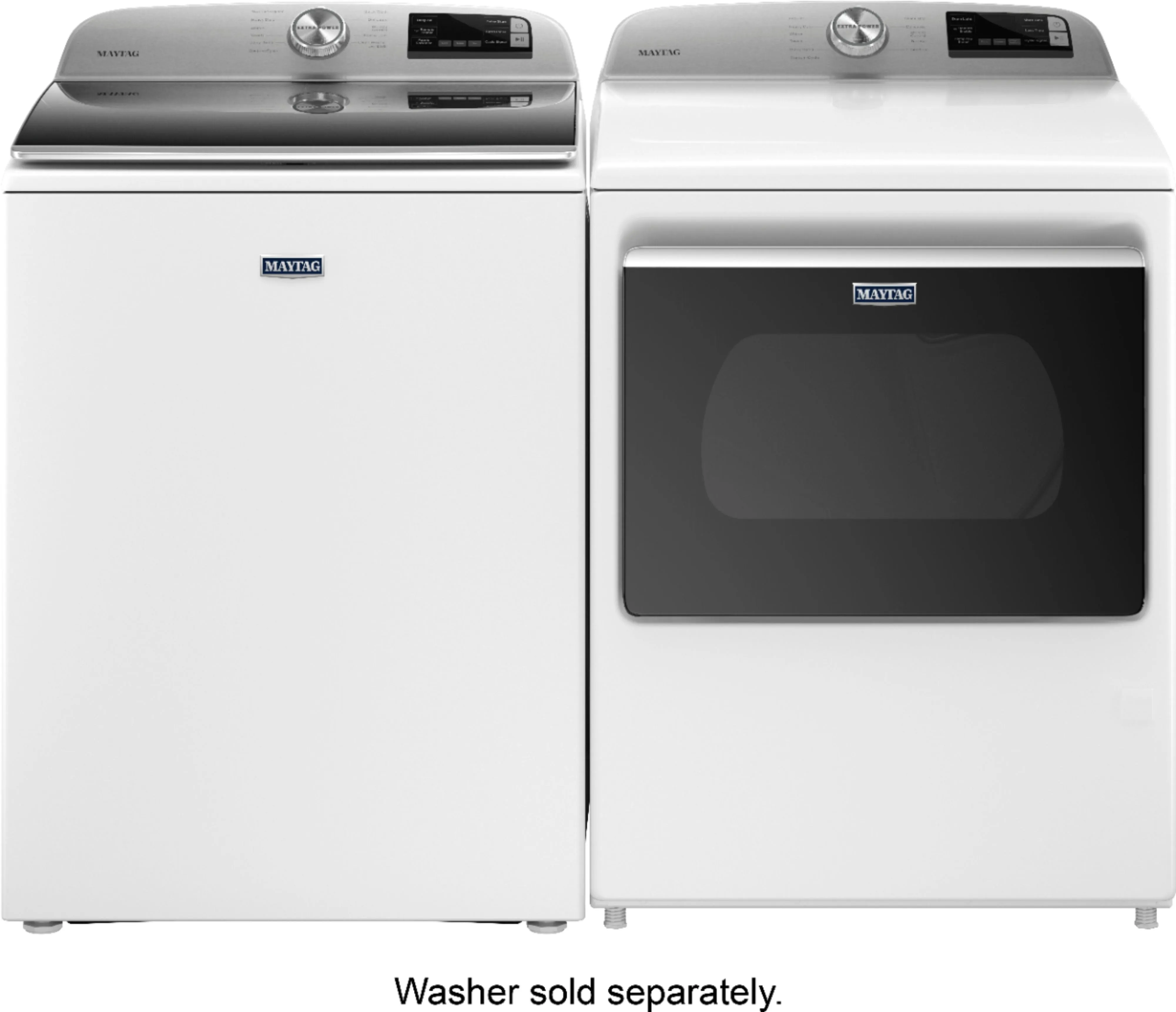 Maytag - 7.4 Cu. Ft. 11-Cycle Gas Dryer with Extra Power Button - White