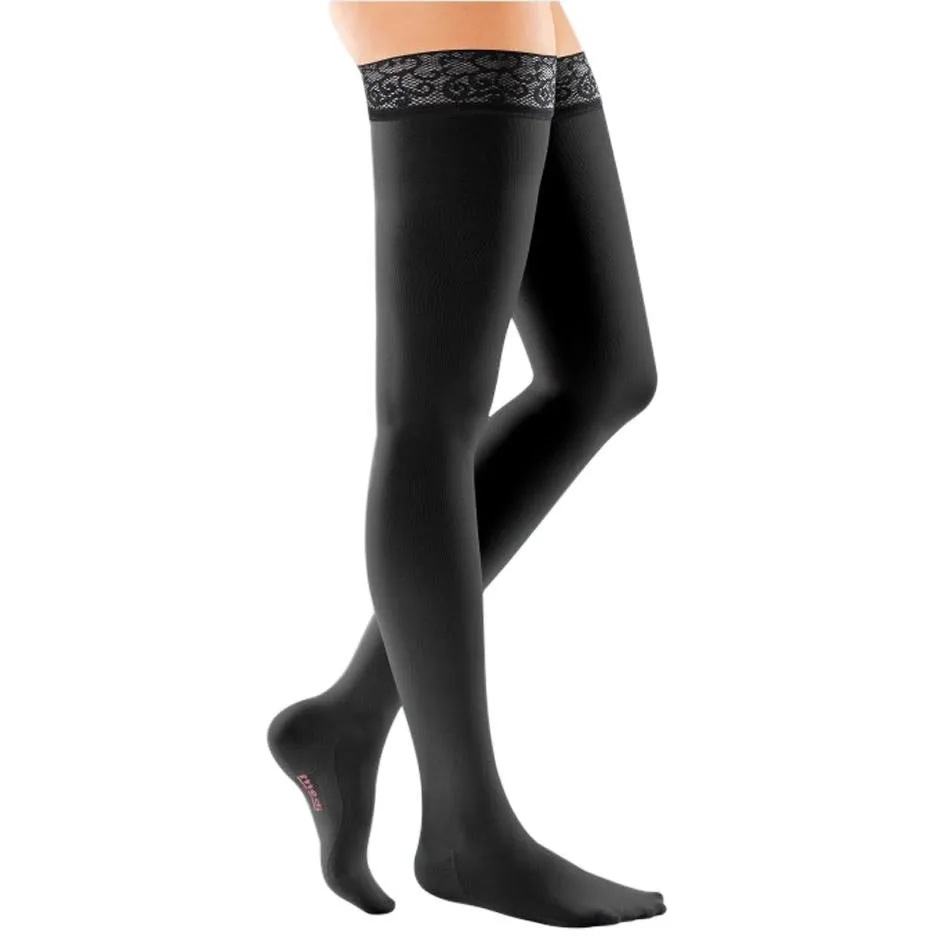 Mediven Comfort Thigh High 30-40 mmHg w/ Lace Silicone Top Band