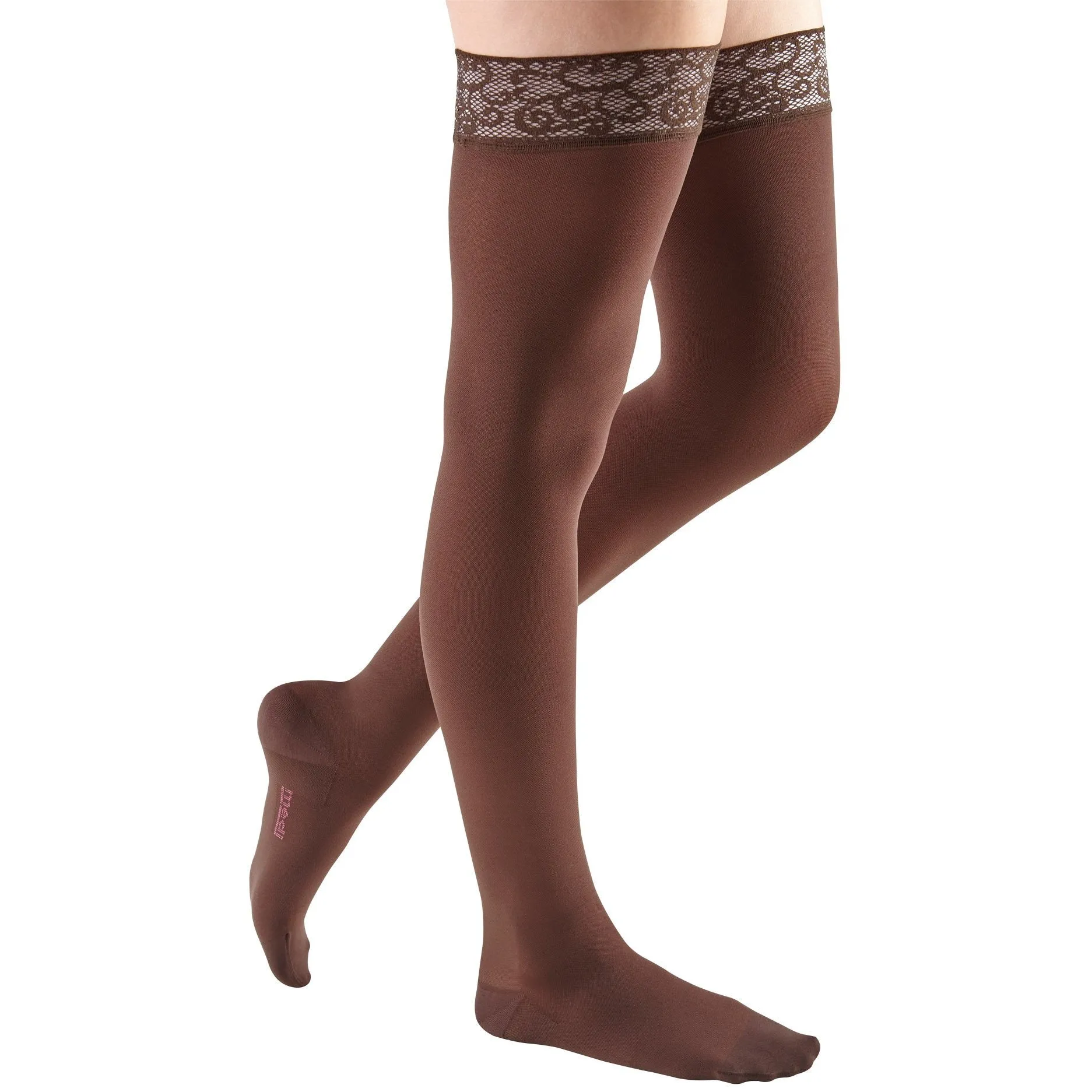 Mediven Comfort Thigh High 30-40 mmHg w/ Lace Silicone Top Band