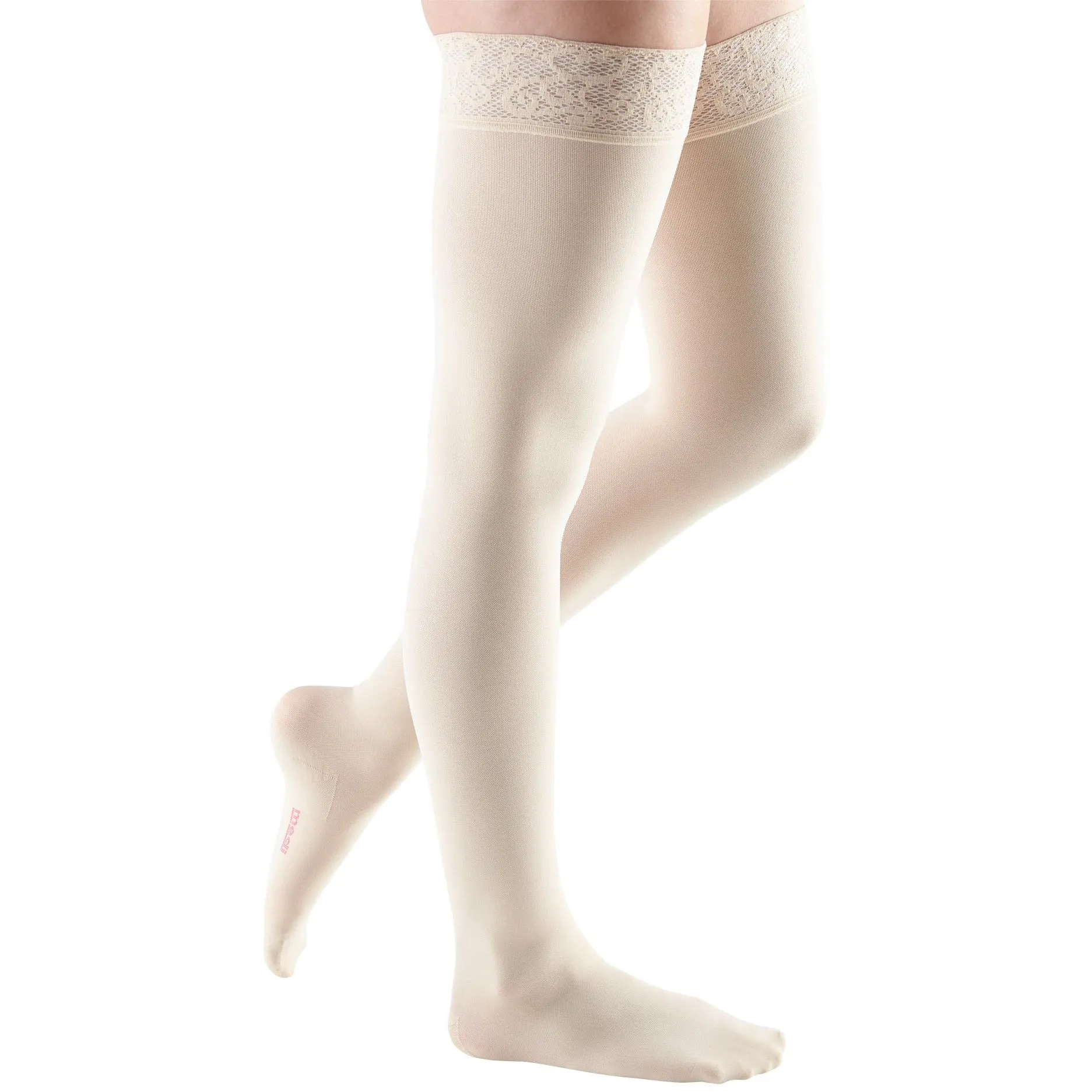 Mediven Comfort Thigh High 30-40 mmHg w/ Lace Silicone Top Band