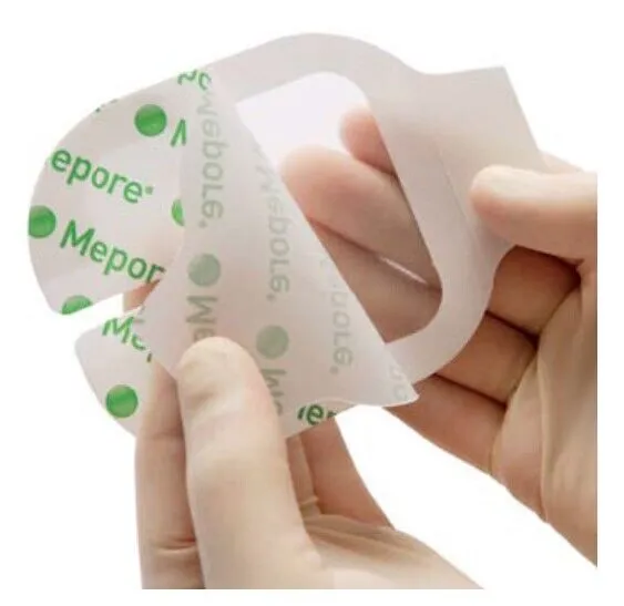 Mepore IV 10cm x 11cm (Ported Film Dressings) Transparent Adhesive