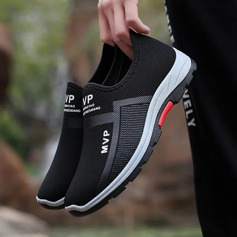 Mesh Men Casual Shoes Summer Lightweight Sneakers Men Outdoor Walking Shoes Breathable Slip on Mens Loafers Zapatillas Hombre