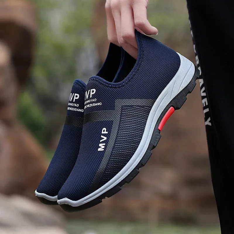 Mesh Men Casual Shoes Summer Lightweight Sneakers Men Outdoor Walking Shoes Breathable Slip on Mens Loafers Zapatillas Hombre