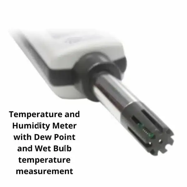 Metravi HT-3006 Temperature and Humidity Meter with Dew Point and Wet Bulb