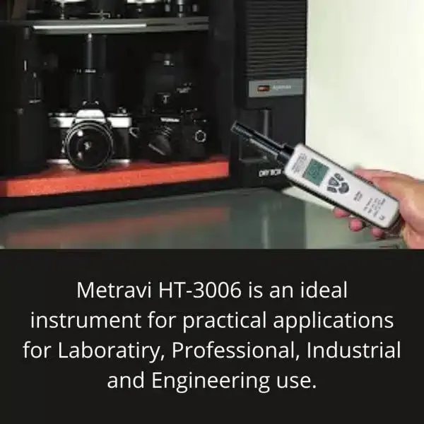 Metravi HT-3006 Temperature and Humidity Meter with Dew Point and Wet Bulb