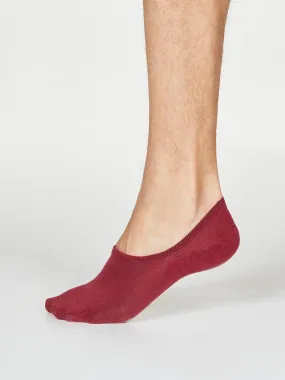 No Show Socks - Cranberry