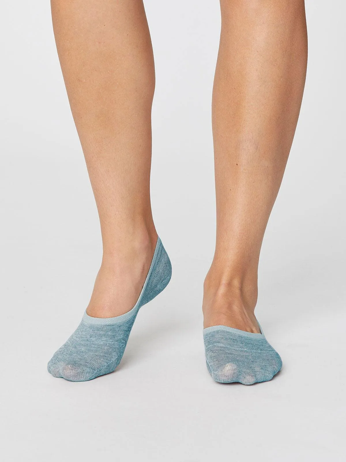 No Show Socks - Duck Egg Blue