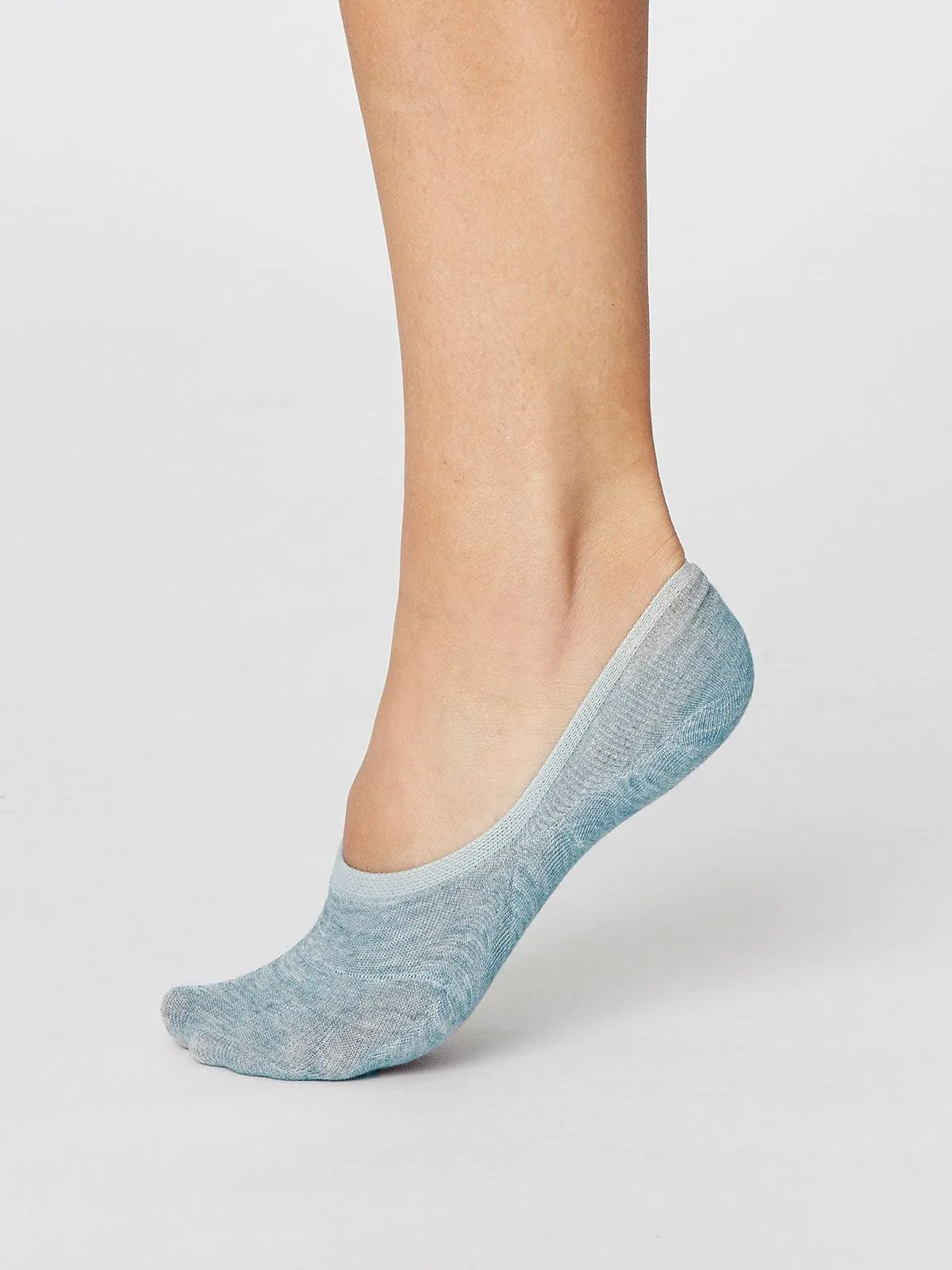 No Show Socks - Duck Egg Blue