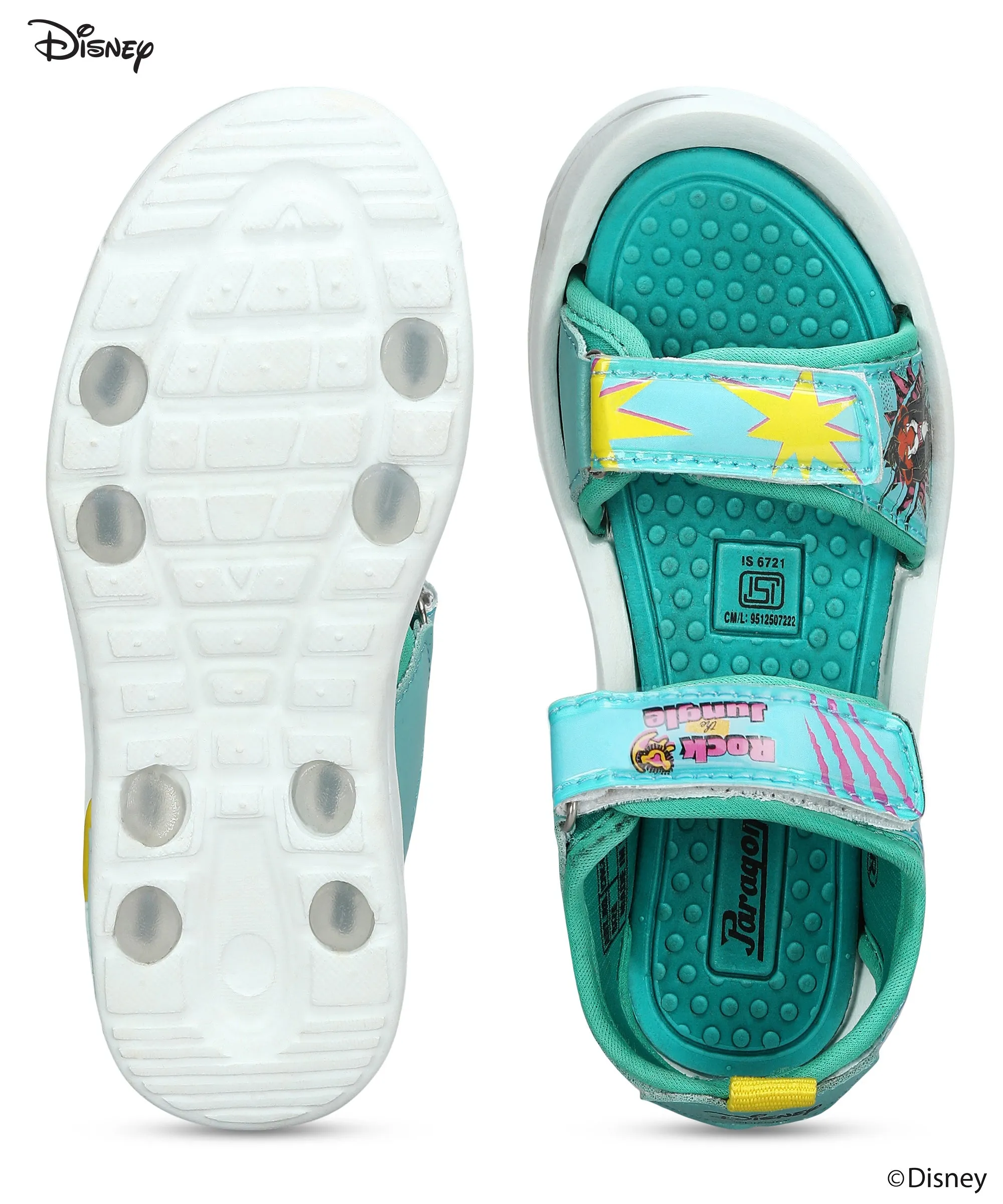 Paragon Disney Kids' Blue Velcro Sandals | Comfortable & Anti-Skid Sole