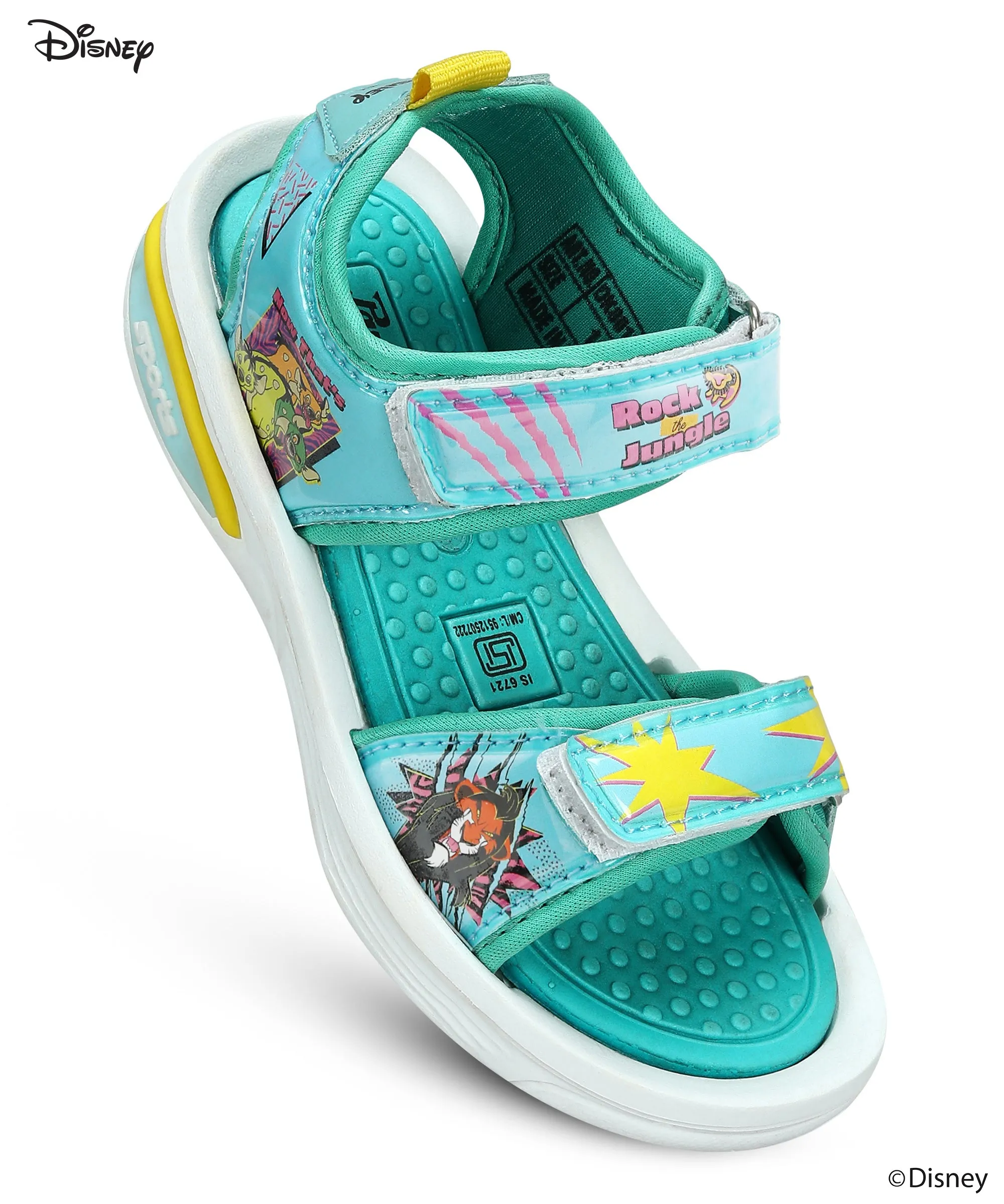 Paragon Disney Kids' Blue Velcro Sandals | Comfortable & Anti-Skid Sole