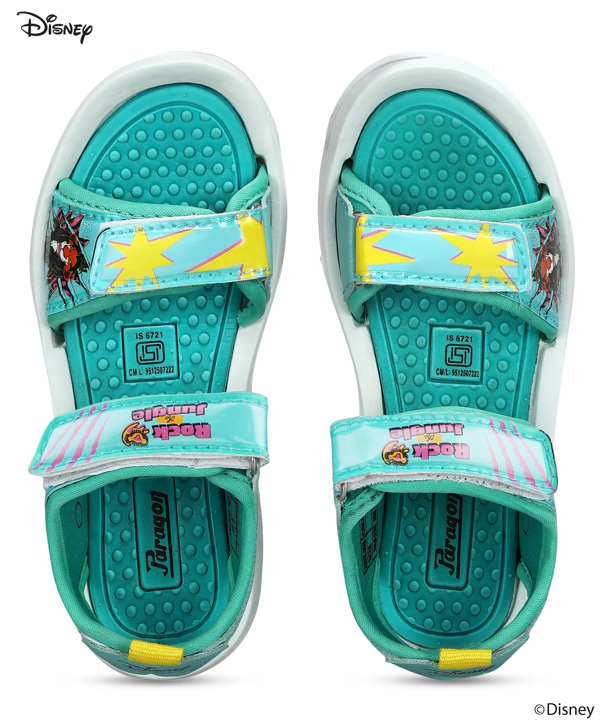 Paragon Disney Kids' Blue Velcro Sandals | Comfortable & Anti-Skid Sole