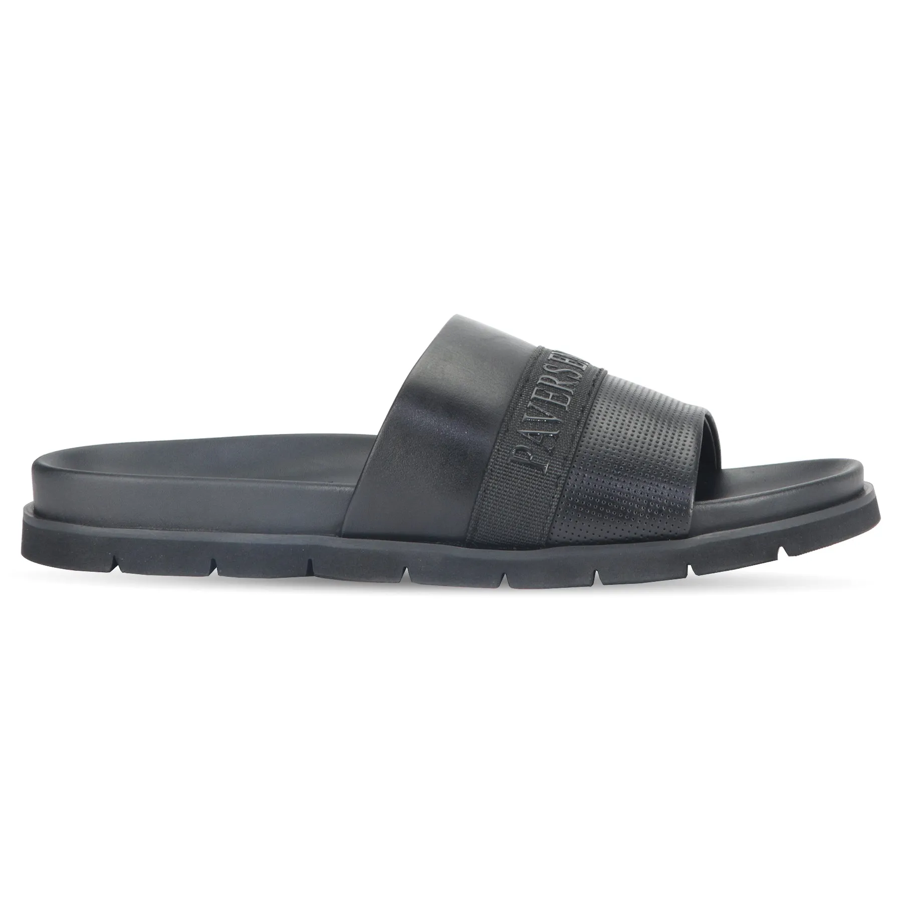 Pavers England embossed men's mule slider