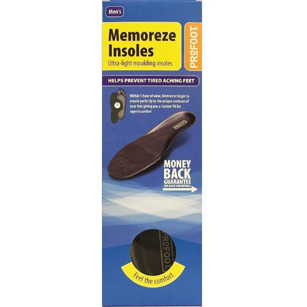 Profoot Memoreze Insoles Men Foot Silicone Pad